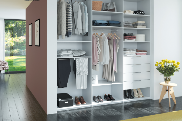 Dressing Composable H2452, décor Gris Souris